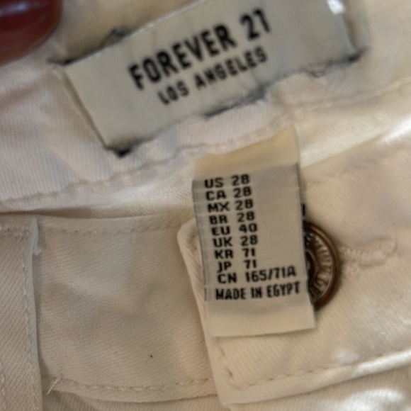 NWT White Jeans Distressed Sz 7 (Waist 28) - Picture 4 of 4